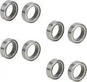 8pcs 10x15x4mm High Precision Ball Bearings RC Car Accessories for HPI WR8 B021 ST MT Models Durable Metal Replacement Parts Silver Color