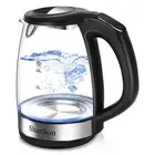1.7L Electric Glass Kettle 1500W Temperature Control Fast Water Boiler BPA Fr...