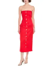 Ronny Kobo Rose Linen Dress