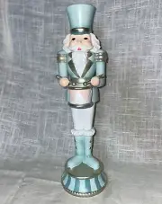 NEW 14 in Pastel CandyLand Candy Cane Resin Nutcracker Soldier Christmas Decor