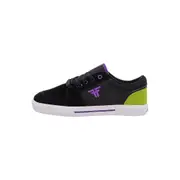 Fallen Footwear Impact Foam Patriot Kids Suede/PU Shoes BLK/PUR/GRN