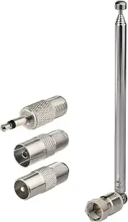 FM Antenna 50cm 6 Sections Telescopic for Home Stereo Receiver Bose Wave System