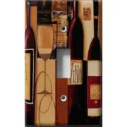 SnazzySwitch Wine Bottles Decorative Light Switch Plate Cover