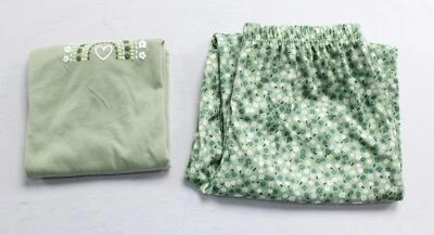 Carter's Girl's 2 Pcs Tank And Stretch Printed Pants Set EJ3 Green Size 12 NWT