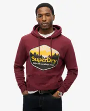 Superdry Sun Tab Hood | Port Red