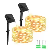 Solar Fairy Lights Outdoor Waterproof,16.4ft 50LED Solar String Lights for