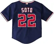 [Outerstuff] Juan Soto Washington Nationals #22 Navy Toddler Cool Base Alternate Player Jersey