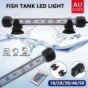 18-58CM Fish Tank Aquarium Lights LED Waterproof Full Spectrum Aqua Lamp RGB AU