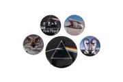 Pink Floyd Button Classic Badge Set (Pack of 5) (Multicoloured) (One Size)
