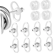 HORIALENCE 1 Set Secure Earring Backs Silicone Drop Lifters for Heavy Earrings Comfortable Nonslip Design Versatile Compatibility