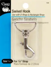 Dritz 123 Swivel Hook For 7/8" Strap-Nickel
