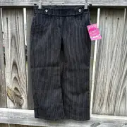 Y2K Candies New With Tags On Striped Low Rise Girls Capris Cropped Pants Sz 6