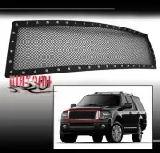 07-14 FORD EXPEDITION UPPER RIVET STAINLESS BLACK POWDER COATED WIRE MESH GRILLE (for: Ford)