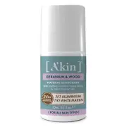 Akin Geranium & Wood Deodorant Roll On 65ml