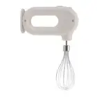 (White)Electric Hand Mixer Handheld Milk Frother Harmless For Home For Cooking