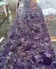 Rectangle Marble Resin Coffee Table Top Amethyst Sofa Center Table for Hallway