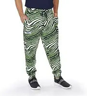 Zubaz Men's Team Color/White Zebra Jogger