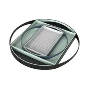 4pc Vigar Flap Glacial Home/Kitchen Round Nested Serving Trays/Food Platter Set