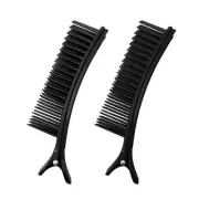 Colortrak Hair Clip (2 Count), Black, Sectioning Grip Clips for Quick and Effici