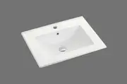 600-1500*465*175mm ABS Handy Slim Square Gloss White Ceramic Top With Overflow