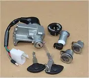 Ignition Key Switches for Kymco 150 QJ for Keeway Scooter Motorcycle Part Like Lock Ignition Key Switch Set Seat Lock Key Ignition Barrel Key Switch