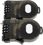 BESPORTBLE 2 Pcs Suitcase Locks with Cable Combination Retractable Wire Lock for Luggage Stylish Safe for Travelers