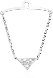 [VVCome] Men's Tie Clips Tie Chain with Charm Cravat Collar Pins Link Style Tie Chain with Gift Box