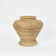 [OneWorld Collection] Paume Rattan Flower Urn Large Natural