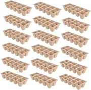 Abaodam 20Pcs Seedling Starter Trays Compact Plant Growing Cups for Flowers Herbs Vegetables for Easy Transplanting Root Growth Control for Beginners