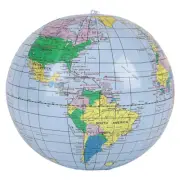 Inflatable World Globe Beach Ball - Educational / Fun / Learning / Summer / Play