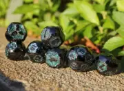 Dragon Unidentifed Spherical Dice - 7 Piece Metal Polyhedral DND RPG 5e Set