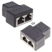 Ethernet Splitter Adapter RJ45 Female 1 to 2 Ways Female Socket Coupler Extender