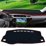 Car Dashboard Dash Mat DashMat Sun Cover Pad Red For Toyota Corolla 2014 - 2016