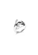 MILLENNE Millennia 2000 Mockup Leaf Curly Silver Adjustable Ring with 925 Sterling Silver