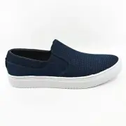 Mark Nason Razor Breakline Navy Mens Size 8.5 Leather Slip On Shoes
