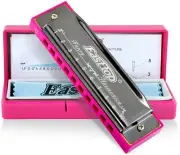 EASTTOP Blues Diatonic Harmonica 10Holes C Key Beginner Harmonica for Kids Adult