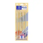 Birch Knitters Kit, Stitch Holder Cable & Wool Needles & Counter TRACKED POST