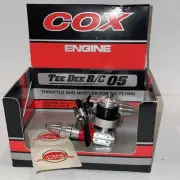 Rare! NIB Cox TeeDee R/C 05 Model Airplane Engine W/Throttle&Muffler NO.201