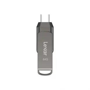 【Lexar 雷克沙】D400 64GB USB 3.1 Type-C 雙頭隨身碟