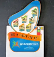 Commonwealth Games Karak Mascot 2006 Melbourne Complete Pin Set Black cockatoo