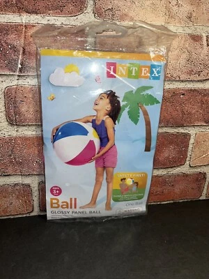 Intex Glossy Panel 24 inch Inflatable Swimming Pool Beach Ball SEALED