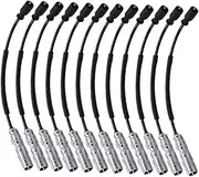 12pcs Spark Plug Wire Car Spark Cable Car Ignition Wire Accessories for Spark Cable Cars Cars Accessories for Car Ignition Wire for Car Auto Supplies Car Supplies Black Rubber