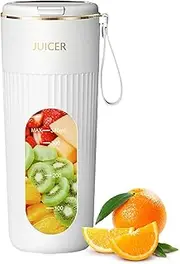 Portable Smoothie Blender - Rechargeable Blender Cup,340ml Rechargeable Juicer Blender for Shakes Smoothies Leakproof for Travel
