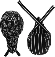 [SAFIGLE] 2pcs Stylish Chef Hat Breathable Food Working Caps for Adults Versatile Kitchen Restaurant Use Design for Parties Cooking Events Comfortable Chef Caps