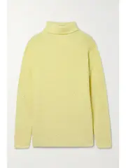 [LAPOINTE] LAPOINTE - Ribbed Cashmere And Silk-blend Turtleneck Sweater - Yellow - x small x small Yellow