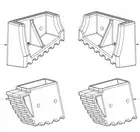 BAILEY Spare Part Boot Kit for Bailey Aluminium Dual Purpose Ladders SP15-024AZ