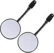 SUPVOX Bike Handlebar Mirrors Flexible Rearview Mirrors for Safe Cycling Lightweight Design for All Handlebar Types for and Road Bikes