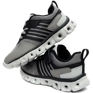 鞋大王K-SWISS 55890-091 黑X灰 單黏帶多功能運動鞋(童鞋)/特價出清/ 725K