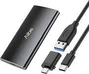 Aiibe External SSD 250GB External Hard Drive USB C Portable SSD, Up to 500MB/s, USB 3.1, External Solid State Drive 250GB USB SSD Drive for Laptop, Mac, PS4 (Black)