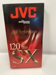 New Sealed JVC High Performance T-120 SX Blank VHS/VCR SP 120 min EP 6 Hours